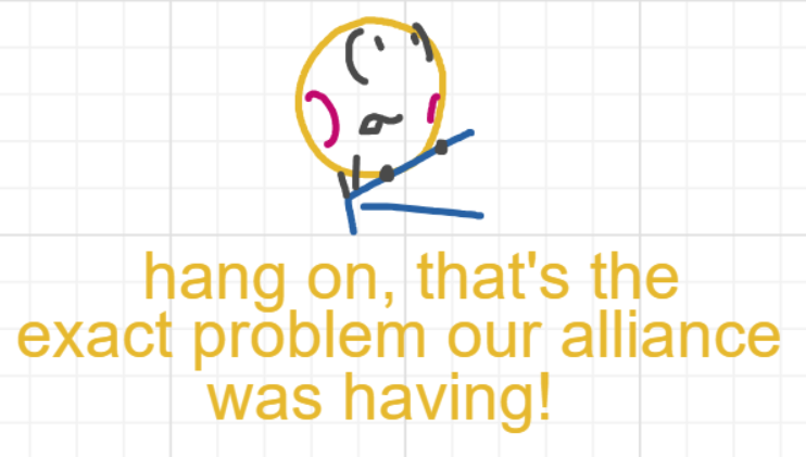 A panel from What's The Point, episode five of the Board Boards object show by Furretwalk/WalkingFurret.